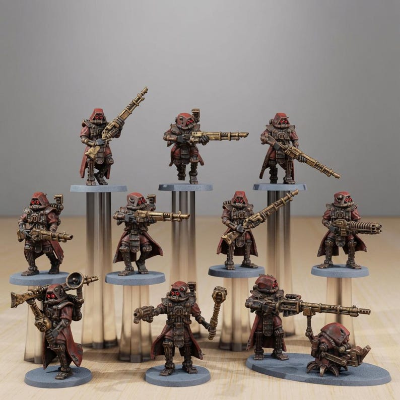 Scavenger Scouts Rebor | Station Forge 16k Resin Miniatures | 28mm 32mm Tabletop Wargaming | Unpainted image 1