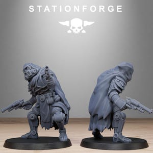 Miniaturas de magos de Scavenger Tech / Station Forge 16K Resin Wargaming (escala 28 mm/32 mm) imagen 8