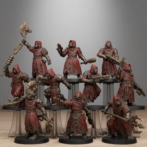 Plünderer-Henker | Station Forge 16k Resin-Miniaturen | 28 mm/32 mm Tabletop-Wargaming | Unbemalt Bild 1