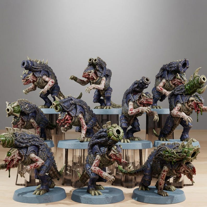 Xenariden-Mörser | Station Forge 16k Resin-Miniaturen | 28 mm/32 mm Tabletop-Wargaming | Unbemalt Bild 1