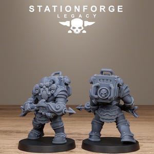 Ironvale Infantry | Station Forge 16k Resin Miniatures | 28mm 32mm Tabletop Wargaming | Unpainted image 10