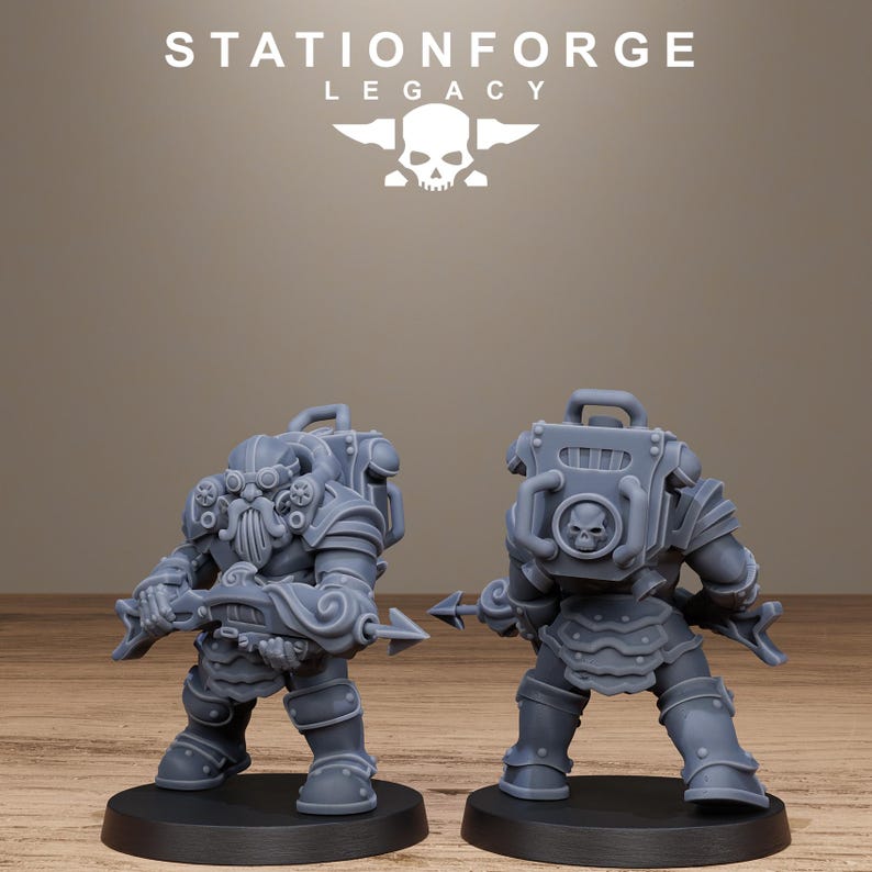 Ironvale Infantry | Station Forge 16k Resin Miniatures | 28mm 32mm Tabletop Wargaming | Unpainted image 10