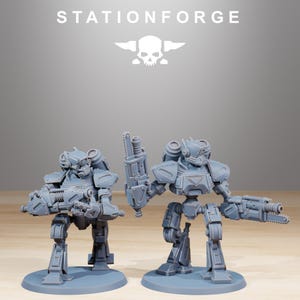 Scavenger Mechanods | Station Forge 16k Resin Miniatures | 28mm 32mm Tabletop Wargaming | Unpainted image 3