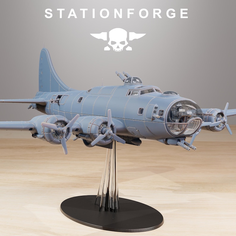 Grimguard Bomber | Station Forge 16k Resin Miniatures | 28mm 32mm Tabletop Wargaming | Unpainted image 2