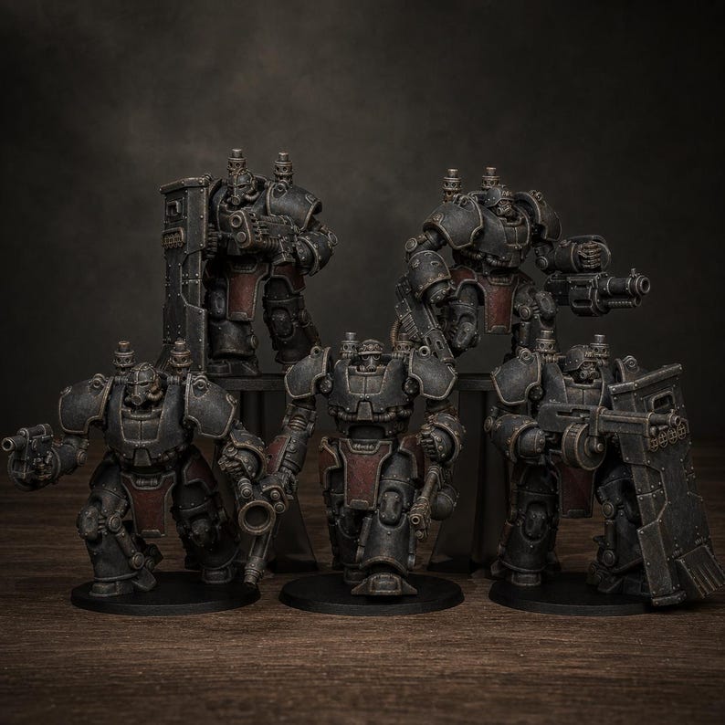 Grimguard Power Armor | Station Forge 16k Resin Miniatures | 28mm 32mm Tabletop Wargaming | Unpainted image 1