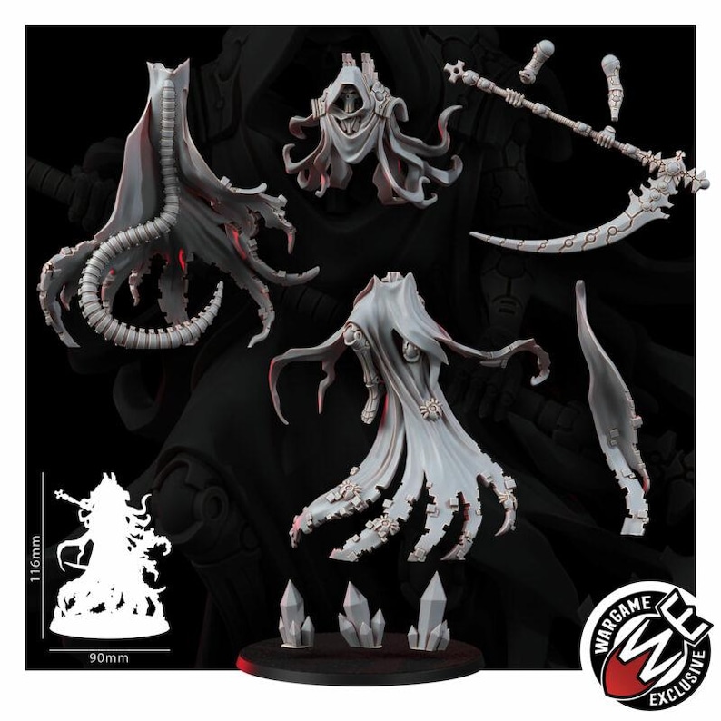 Necrocyborg Colhedor do Vazio | Miniaturas de Resina 16k | 28 mm 32 mm para Jogos de Mesa | Sem Pintura imagem 4