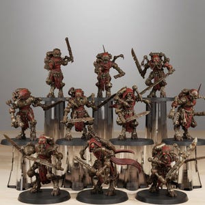 Miniaturas de resina Scavenger Runners / Station Forge 16k / 28 mm 32 mm para juegos de guerra de mesa / Sin pintar imagen 1