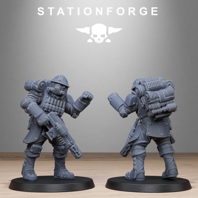Royalguard Bastioneers | Station Forge 16k Resin Miniatures | 28mm 32mm Tabletop Wargaming | Unpainted 画像 9