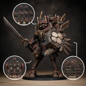 Tarion Elder Mech Mk1 Builder Kit | Station Forge 16K Resin Miniature (28mm/32mm) image 1