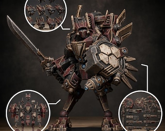 Tarion Elder Mech Mk1 Bouwpakket | Station Forge 16K Harsminiatuur (28 mm/32 mm)