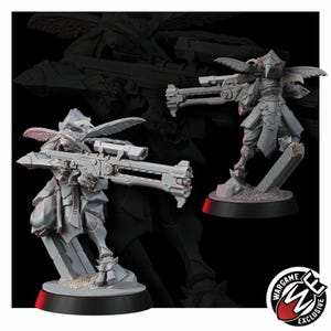 Coalition Hornets Striketeam Specialists | 16k Resin Miniatures | 28mm 32mm Tabletop Wargaming | Unpainted image 4