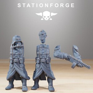 GrimGuard Startpaket | Station Forge 16k Resin Miniatyrer | 28 mm 32 mm Bordspel Krigsspel | Omålad bild 4