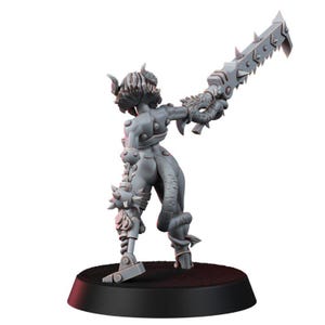 Sisters of Heresy Repentium Squad T2 | 16k Resin Miniatures | 28 mm 32 mm Tabletop Wargaming | Unbemalt Bild 6