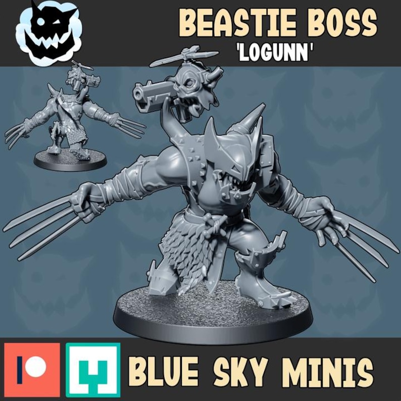 Logunn - Orc Character - 16k Resin - Orcs / Tabletop / Wargaming / Grimdark image 5