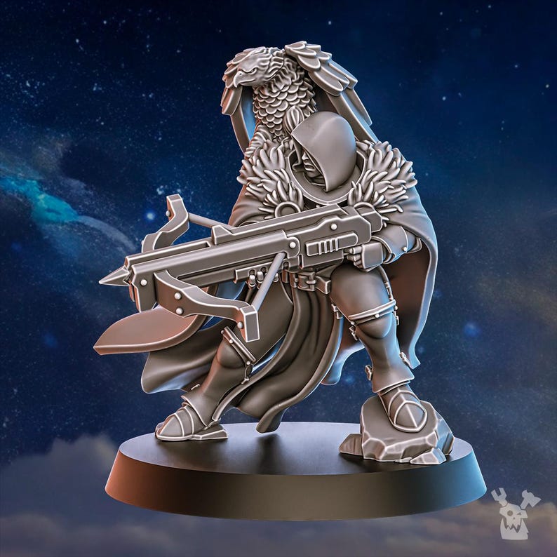 Blackhide Tribe Archer | 16k Resin Miniatures | 28mm 32mm Tabletop Wargaming | Unpainted image 6