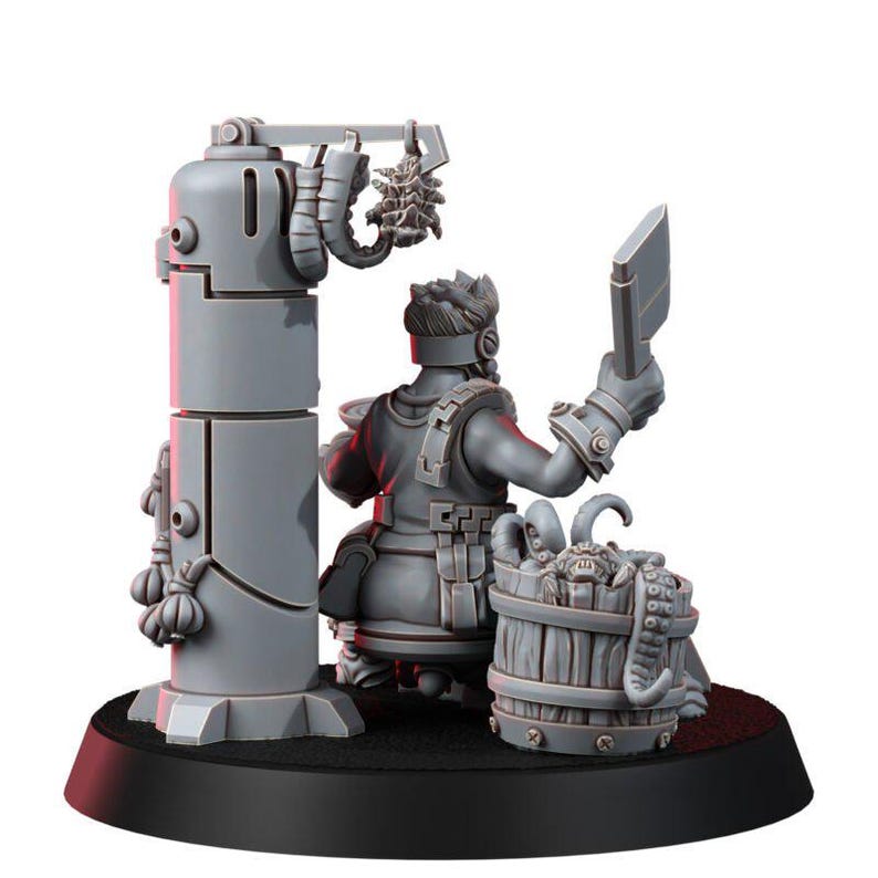 Coalition The Necrocity Black Traders | 16k Resin Miniatures | 28mm 32mm Tabletop Wargaming | Unpainted image 3