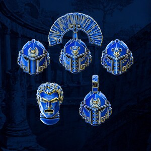 Têtes Legio Prima Victrix - Pièces de conversion Space Warriors en résine 16K (Lot de 5) image 2