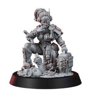 Coalition Healer | 16k Resin Miniatures | 28mm 32mm Tabletop Wargaming | Unpainted image 2