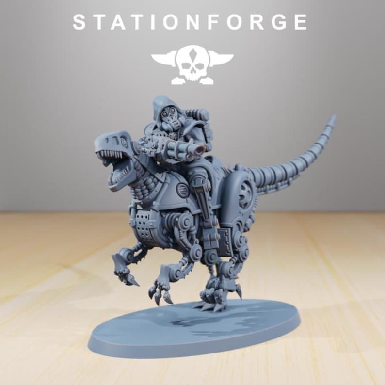 Scavenger Riders | Station Forge 16k Resin Miniatures | 28mm 32mm Tabletop Wargaming | Unpainted image 7