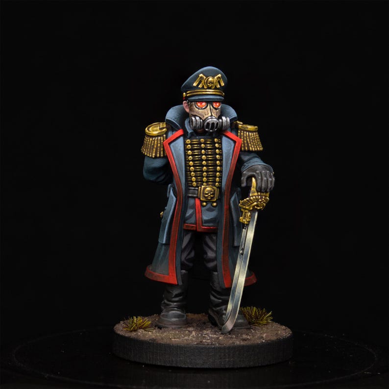 Officer | Station Forge 16k Resin Miniatures | 28mm 32mm Tabletop Wargaming | Unpainted image 8