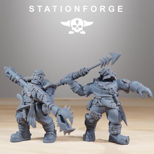 Orks Orkaz Death Mountain | Station Forge 16k Resin-Miniaturen | 28 mm 32 mm Tabletop-Wargaming | Unbemalt Bild 10