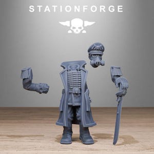 GrimGuard Startpaket | Station Forge 16k Resin Miniatyrer | 28 mm 32 mm Bordspel Krigsspel | Omålad bild 3