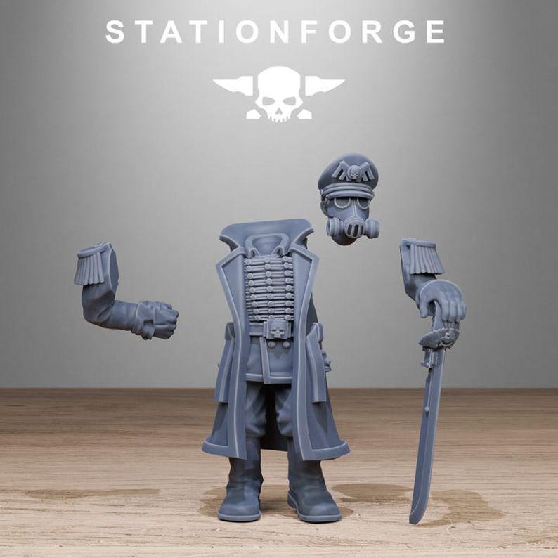 GrimGuard Startpaket | Station Forge 16k Resin Miniatyrer | 28 mm 32 mm Bordspel Krigsspel | Omålad bild 3