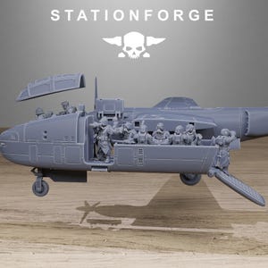 Grimguard Vulture Plane | Station Forge 16k Resin Miniatures | 28 mm 32 mm Tabletop Wargaming | Unbemalt Bild 8
