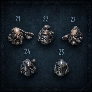 Primal Hounds - Heads #5 - 16k Resin - GreyTide Studio - Wolves / Space Warriors / Bitz / Tabletop / Wargaming / Grimdark image 1