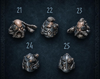 Primo Hounds - Têtes n° 5 - Résine 16k - GreyTide Studio - Loups / Guerriers de l'espace / Pièces détachées / Jeu de plateau / Wargaming / Grimdark