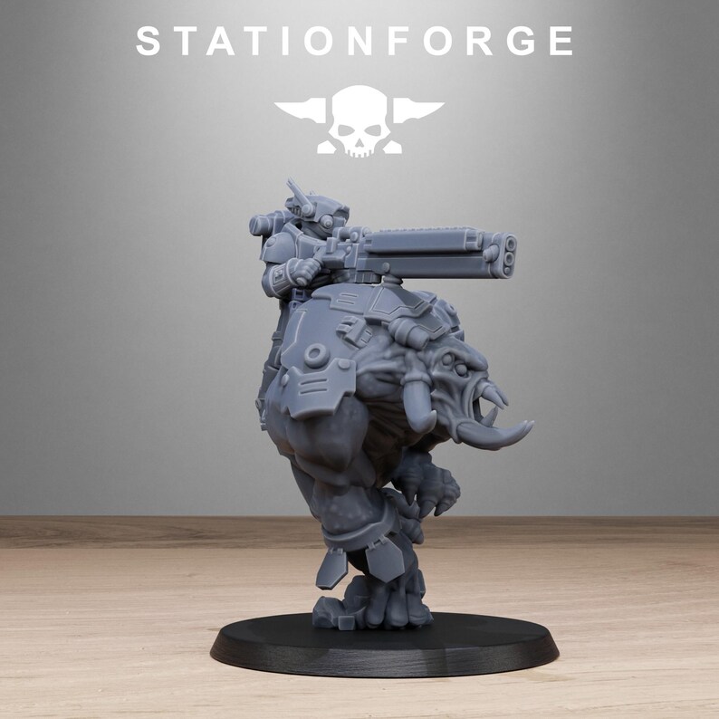 Tarion Beasts | Station Forge 16k Resin Miniatures | 28mm 32mm Tabletop Wargaming | Unpainted image 7