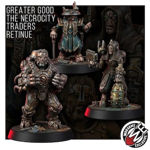 Coalición La Necrocity Black Traders Retenue / Miniaturas de resina 16k / 28 mm 32 mm Juegos de guerra de mesa / Sin pintar imagen 1