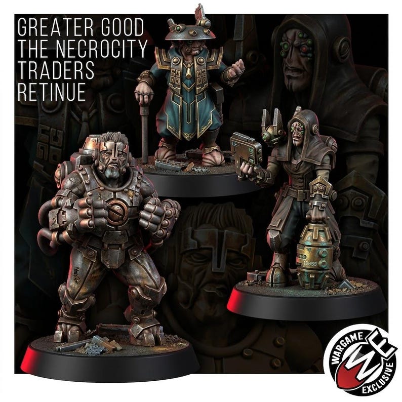 Coalición La Necrocity Black Traders Retenue / Miniaturas de resina 16k / 28 mm 32 mm Juegos de guerra de mesa / Sin pintar imagen 1