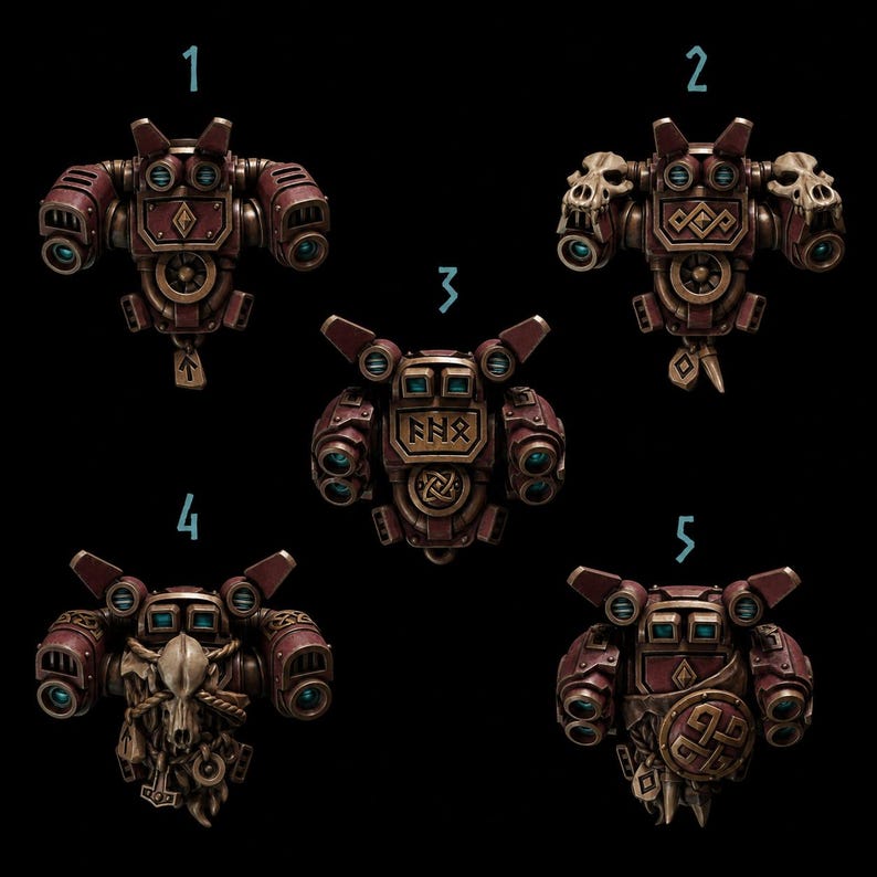 Primal Hounds - Jetpacks - 16k Resin - GreyTide Studio - Wolves / Space Warriors / Bitz / Tabletop / Wargaming / Grimdark image 1