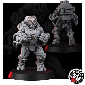 Coalición La Necrocity Black Traders Retenue / Miniaturas de resina 16k / 28 mm 32 mm Juegos de guerra de mesa / Sin pintar imagen 3