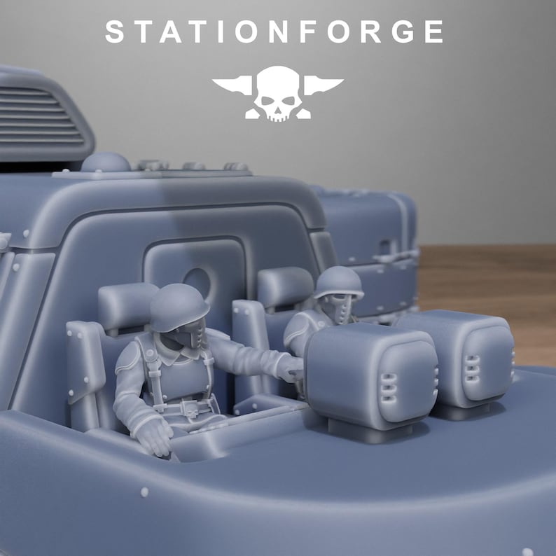 Freeguard Skycrane | Station Forge 16k Resin Miniatures | 28mm 32mm Tabletop Wargaming | Unpainted image 8