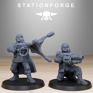 Vaskar-Jäger | Station Forge 16k Resin-Miniaturen | 28 mm/32 mm Tabletop-Wargaming | Unbemalt Bild 10
