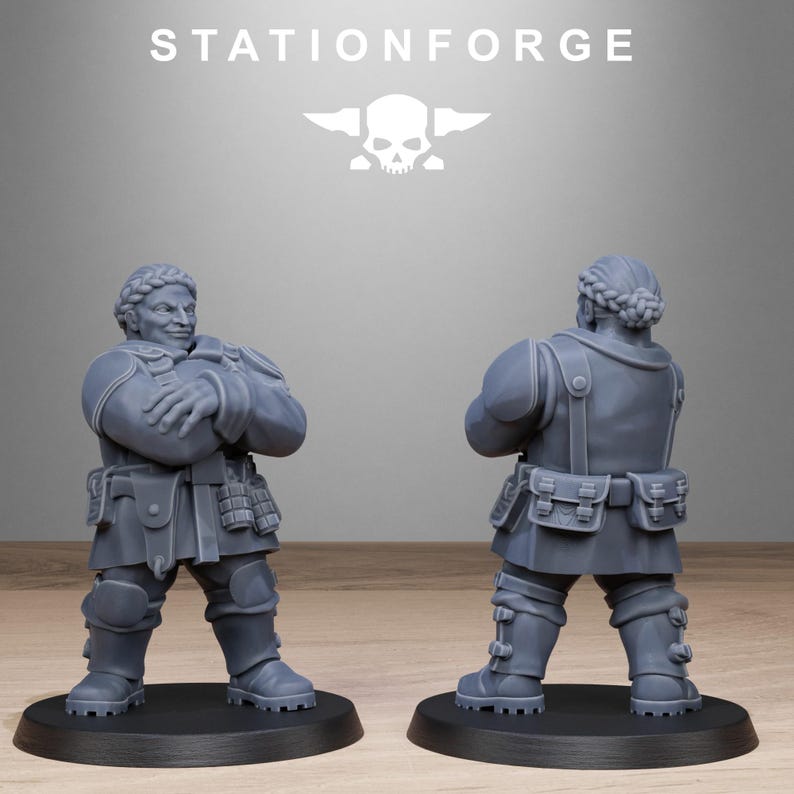 Freiwächter-Mutantenschwestern | Station Forge 16k Resinminiaturen | 28 mm/32 mm Tabletop-Wargaming | Unbemalt Bild 8