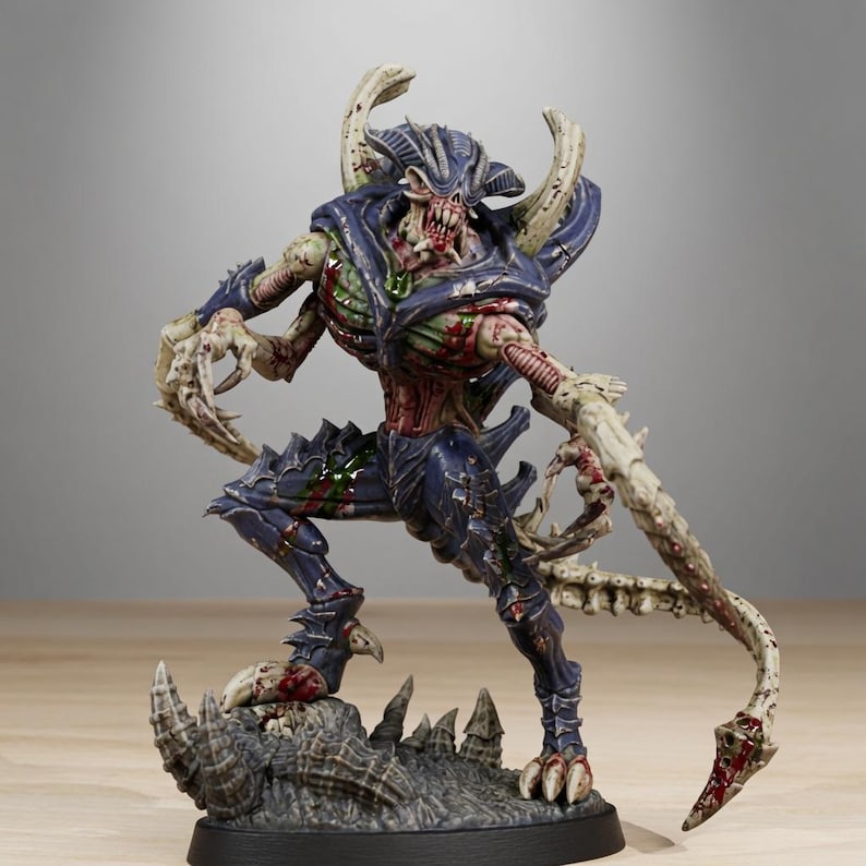 Xenarid Void Stalker | Station Forge 16k Resin Miniatures | 28mm 32mm Tabletop Wargaming | Unpainted 画像 1