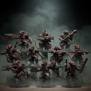 Corrupted Guard Raticus | Station Forge 16k Resin Miniatures | 28mm 32mm Tabletop Wargaming | Unpainted image 1