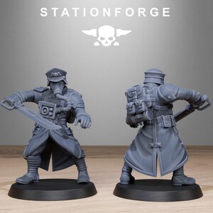 Grimguard Vigils | Station Forge 16k Resin Miniatures | 28mm 32mm Tabletop Wargaming | Unpainted image 7
