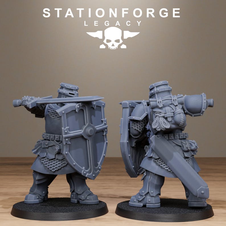 Legacy Solaris Lightwatch | Station Forge 16k Resin Miniatures | 28mm 32mm Tabletop Wargaming | Unpainted image 8
