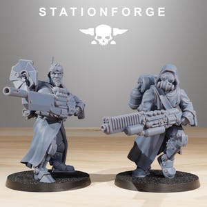 Scavenger Infantry Builder Kit | Station Forge 16k Resin Miniatures | 28mm 32mm Tabletop Wargaming | Unpainted image 8