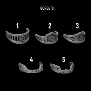 Eternal Pilgrims - Termi pack - Gorgets & shins - 16k Resin - GreyTide Studio - Holy Warriors / Bitz / Tabletop / Wargaming / Grimdark image 3