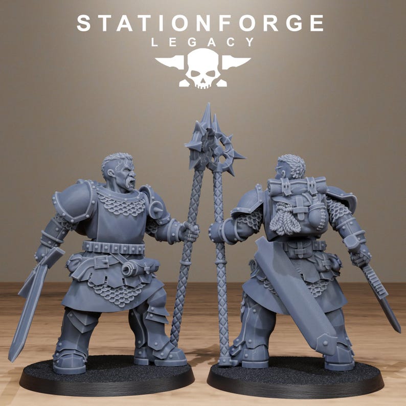 Legacy Solaris Lightwatch | Station Forge 16k Resin Miniatures | 28mm 32mm Tabletop Wargaming | Unpainted image 10