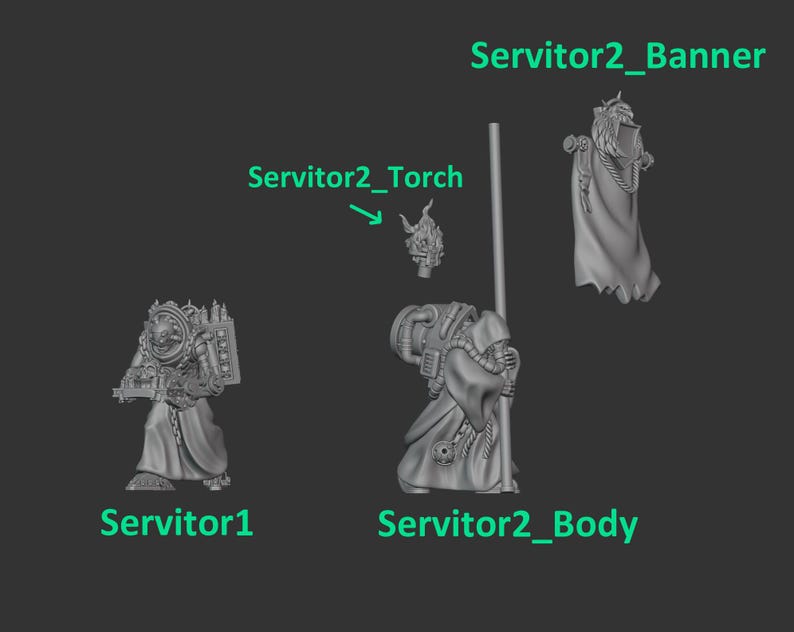 Peregrinos Eternos - Servidores - Resina 16k - GreyTide Studio - Guerreros Sagrados / Guerreros Espaciales / Piezas / Juegos de Mesa / Juegos de Guerra / Grimdark imagen 2