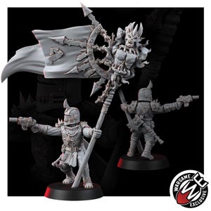 Commandogroep Chaos Renegades of Pain | 16k Resin Miniatures | 28 mm 32 mm Tafelblad Wargaming | Ongeverfd afbeelding 6