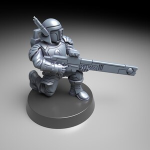 Coalition Human Helpers | 16k Resin Miniatures | 28mm 32mm Tabletop Wargaming | Unpainted image 6