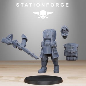 Royalguard Patrol | Station Forge 16k Resin Miniatures | 28mm 32mm Tabletop Wargaming | Unpainted image 9