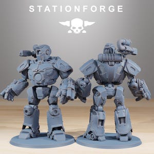 Scavenger Droitex MK3 / Station Forge Miniature in resina 16k / 28 mm 32 mm Wargaming da tavolo / Non dipinte immagine 5